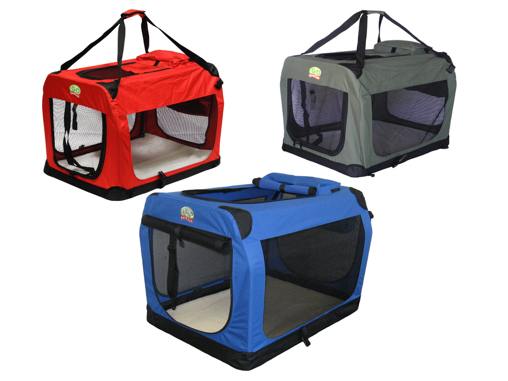 Foldable Soft Crate Available in 20 to 48 Go Pet Club