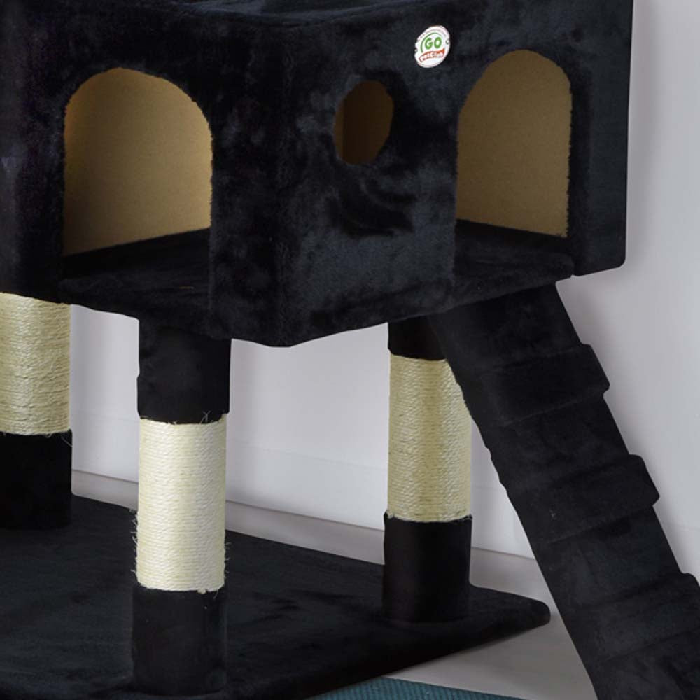 Go Pet Club F2083 Cat Tree Condo Furniture Black 72