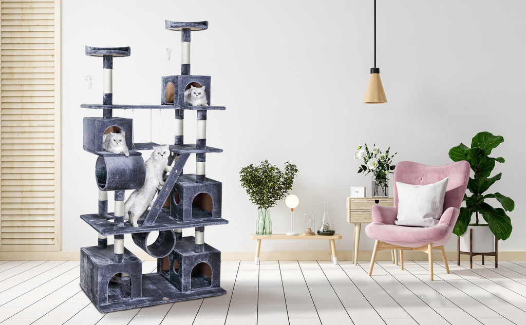 87" Cat Tree Climber with Swing [*]