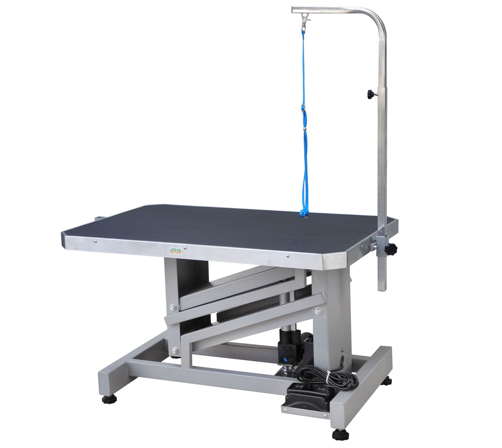 36" Electronic Motor Z-Lift Grooming Table with Arm [HGT-888]