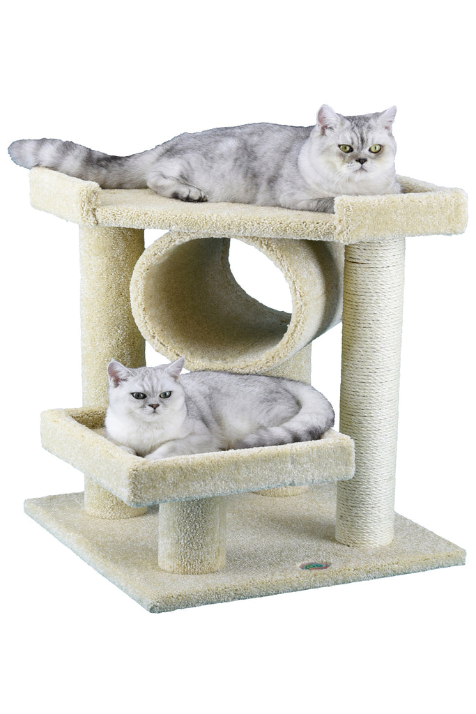 28” Premium Carpeted Cat Tree [LP-823]
