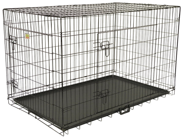 2 Doors Metal Dog Crate with Divider (Available in 24