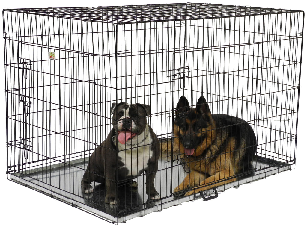 54" Metal Dog Crate with Divider [MLD-54]