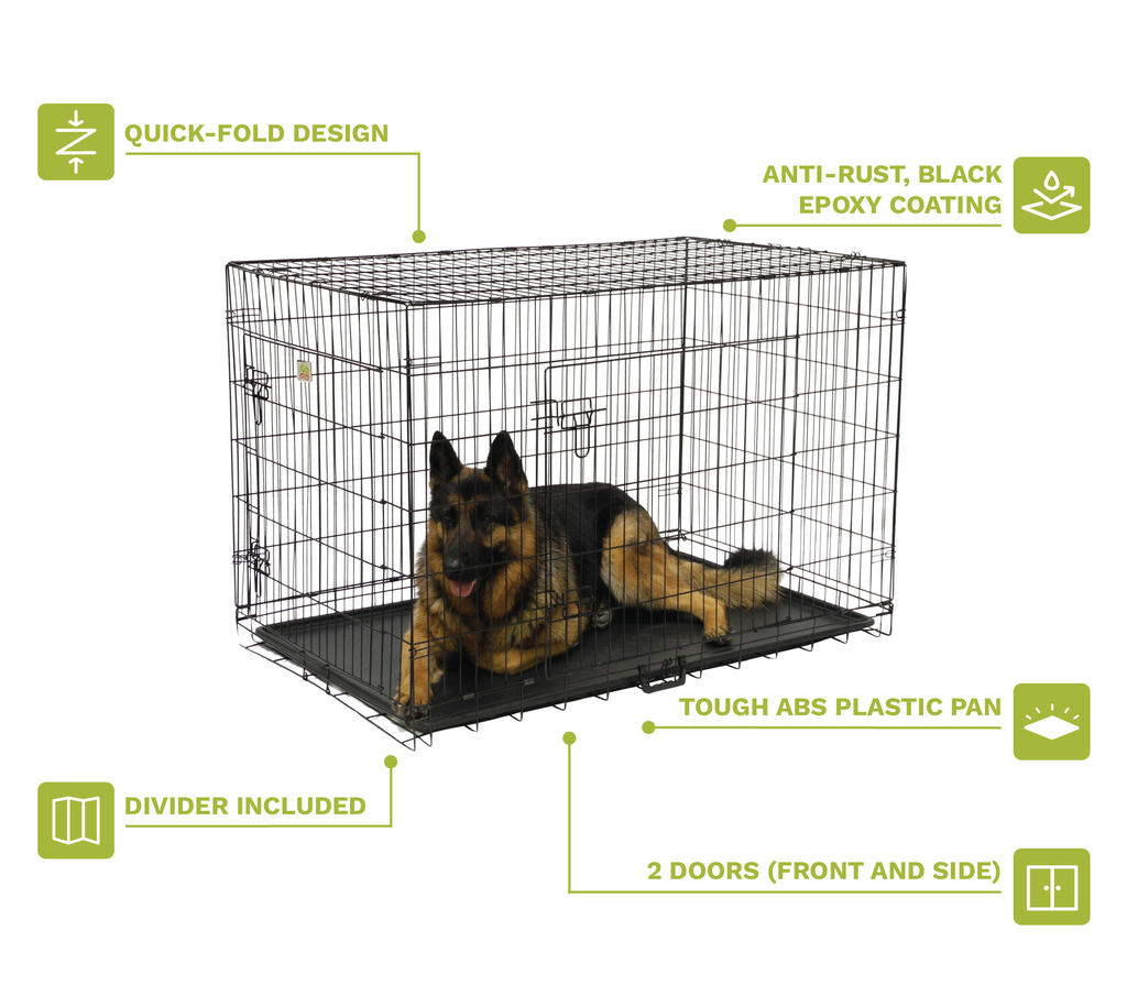 DONORO Dog Crates for Small Size Dogs Indoor, Double Door Dog  Kennels & Houses for Puppy and Cats with Dog Crate Cover, Collapsible Metal  Contour Dog Cages : Pet Supplies